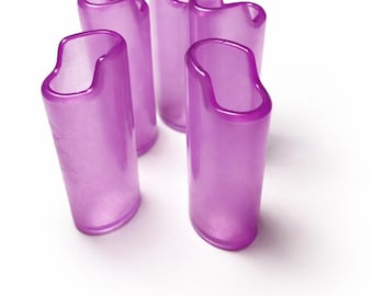 Fundas para encendedores que brillan en la oscuridad (moradas)