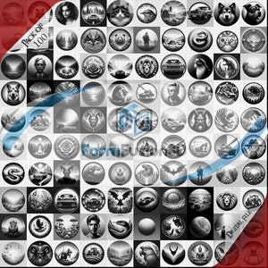 CHRISTMAS SALE | Bundle | 3D Laser engraving depth map | Mix (5) | 100 files | 3d grayscale depthmap cnc laser  coin dxf wall art