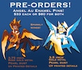 PREORDER Angel Alastor and Angel Lucifer Hard Enamel Pins! (3.75in and 3.5 in)