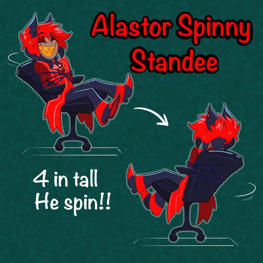 PREORDER Alastor Spinning Chair Standee!! (4in Tall) - Etsy Canada