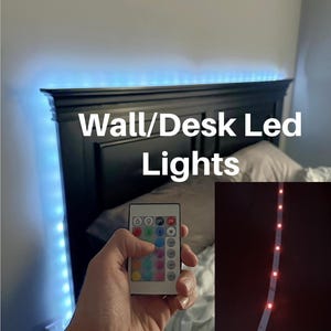 USB LED Strip Lights Bluetooth controlled rgb multicolor mood desktop tv backlighting lamp ribbon flexible tape app colour changed