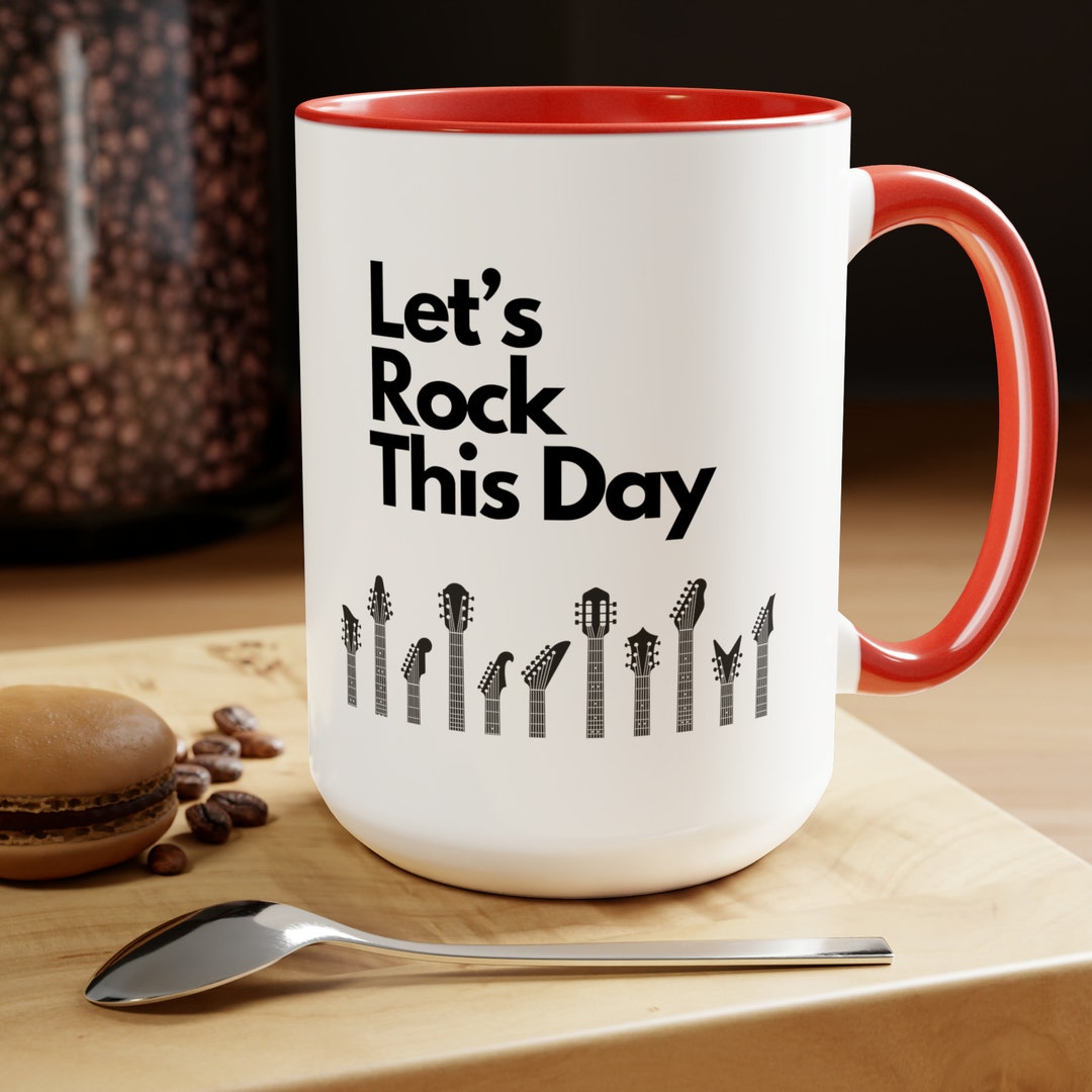 Rock This Day Red and Whitetwo-tone Coffee Mug, 15oz. - Etsy