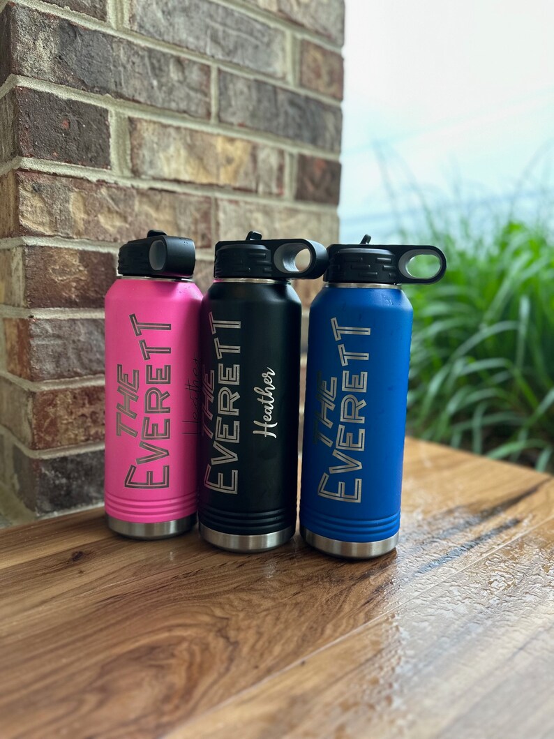 32 Oz Everett Water Bottle, Laser Everett 32 Oz Water Bottle, Custom