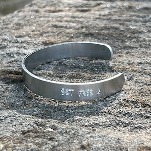 Personalized Aluminum Cuff Bracelet