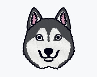 Husky Machine Embroidery File design - 4 x 4 inch hoop - Husky Embroidery - Mini Machine embroidery