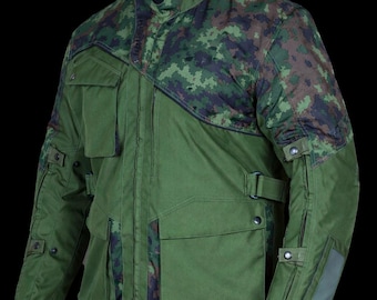 Chaqueta de motociclista blindada para hombre / Textil de camuflaje, ideal para turismo en todas las estaciones