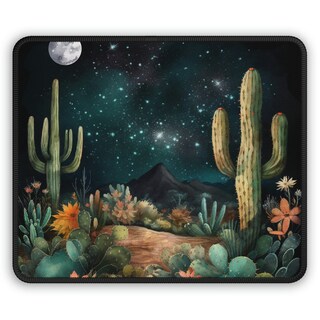 Mouse Pad Cute Llamas Alpaca With Cactus Round Non-Slip Rubber Mousepad Accessori Pc