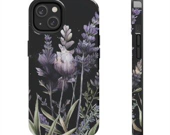 Lavender Floral iPhone Case: Cottagecore Botanical Design