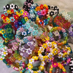 mystery pack of kandi flower cuffs