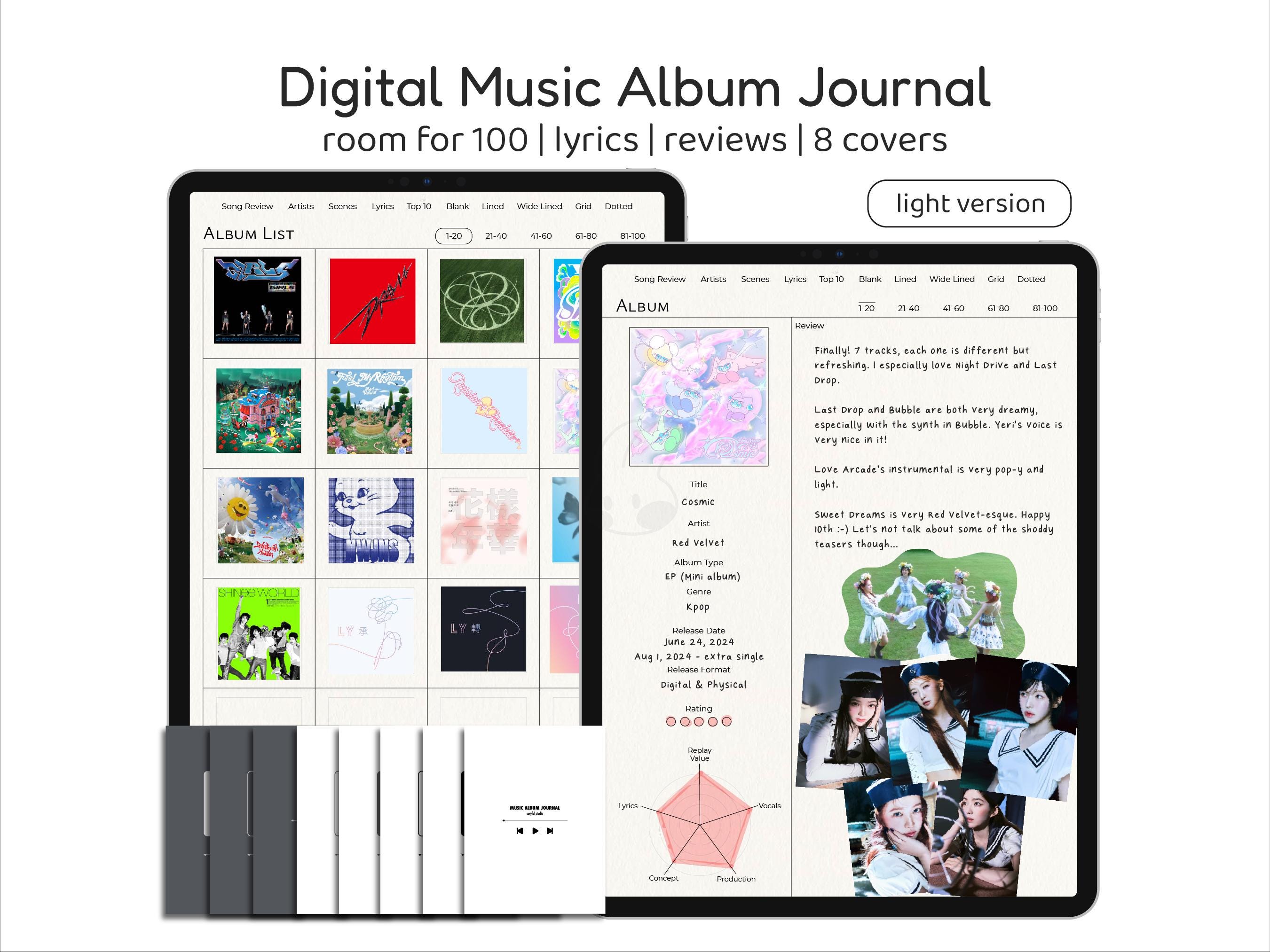 Digital Kpop Journal, Music Album Tracker, Song Reviews Ratings