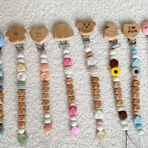 Personalized ZINI Pacifier Clip / Custom Baby Name/ Personalized Baby Gift/ Baby Shower Gift/Custom Pacifier Clip