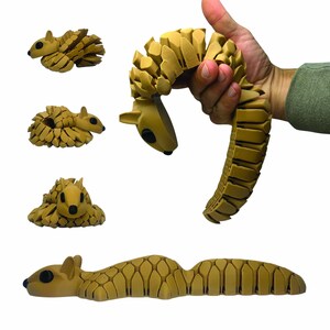 Life-Size Sensory Squirrel Fidget Toy — HyperFlexi™ Realistic Desk Toy, Quiet Stress Relief Gift (Tan) image 4