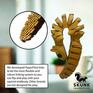Life-Size Sensory Squirrel Fidget Toy — HyperFlexi™ Realistic Desk Toy, Quiet Stress Relief Gift (Tan) image 9