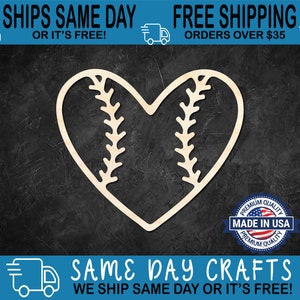 Sport Baseball - Laser Cut Out Unfinished Wood Craft Shape SPT153 Sport Baseball - Laser Cut Out Unfinished Wood Craft Shape SPT153