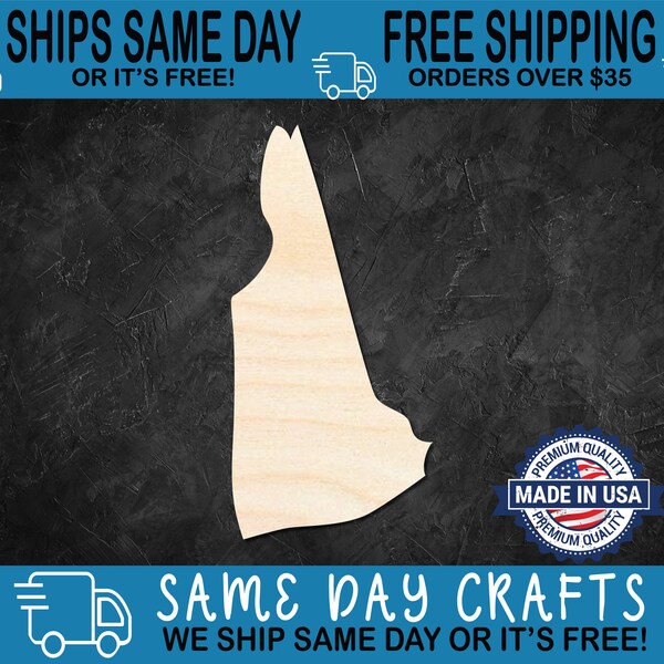 New Hampshire Wood State Cutout |US States | Wood Craft Cutout Blank