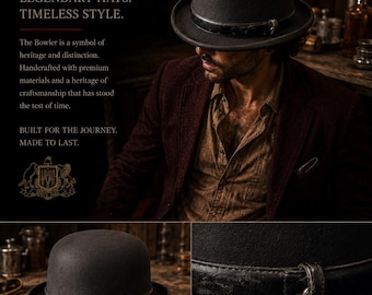 1930 Stetson Bowler 7 1/4 Biber.