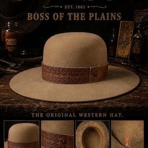 帽子 50s STETSON OPENROAD 7 1/4 Stetson Open Road Hat 7 1/4 - Etsy