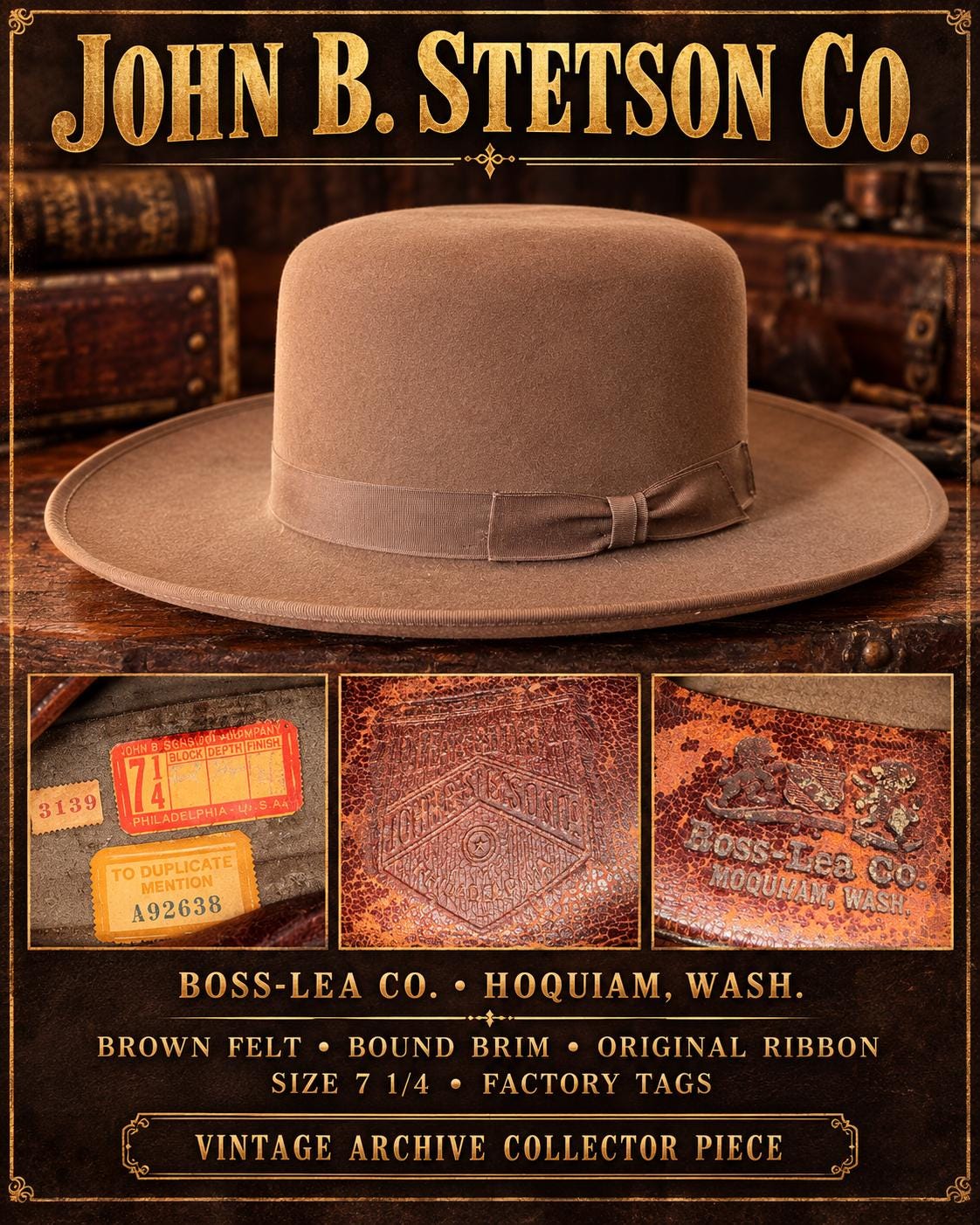 Stetson Nutria - Etsy