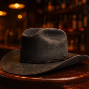 Vintage 1950s Stetson Number 1 Quality Cowboy Hat: Beaver Fur Felt
