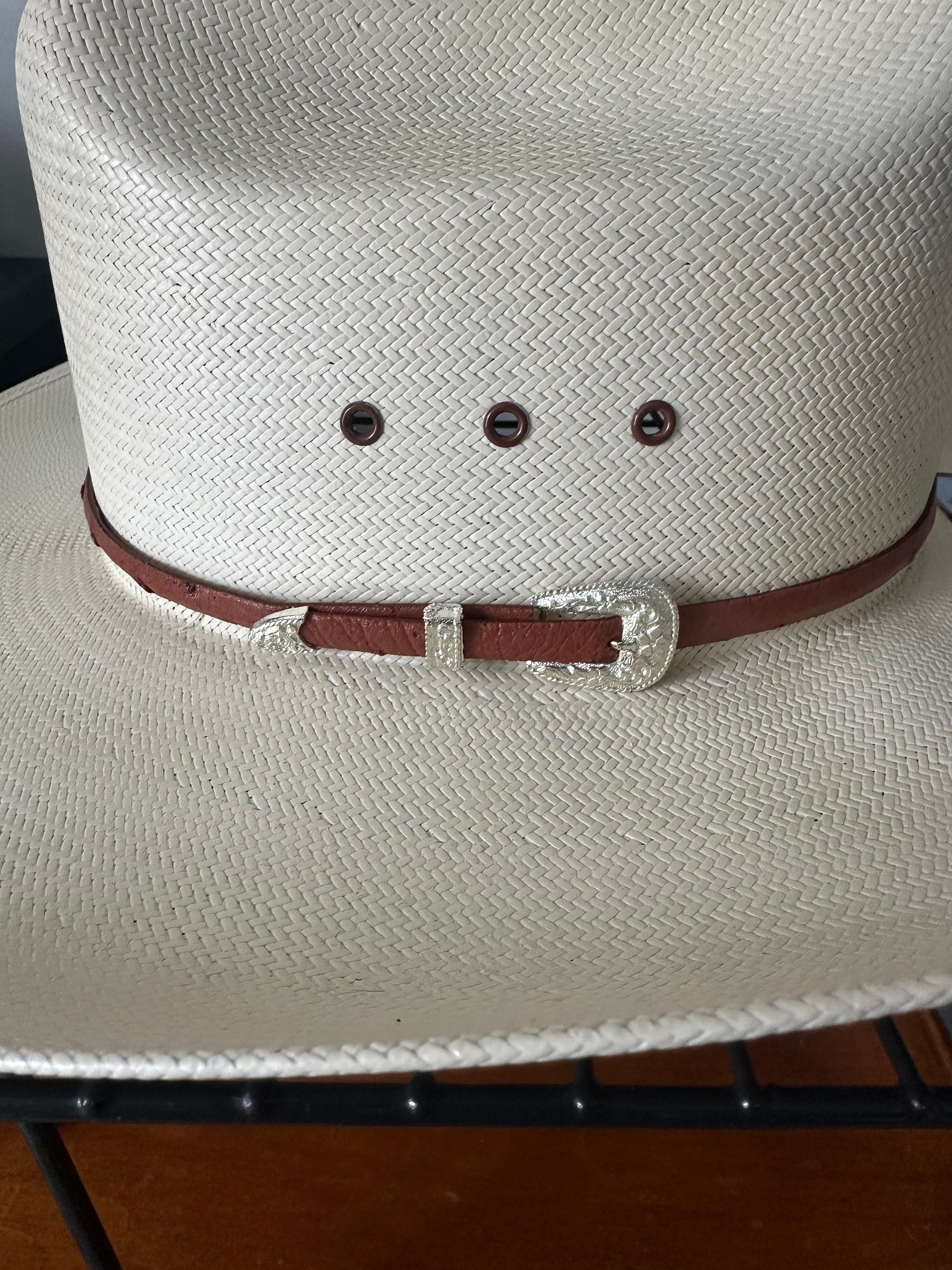 Stetson 10X Ivory Rodeo Vent Straw Cowboy Hat Size 7 1/4 NWD Etsy