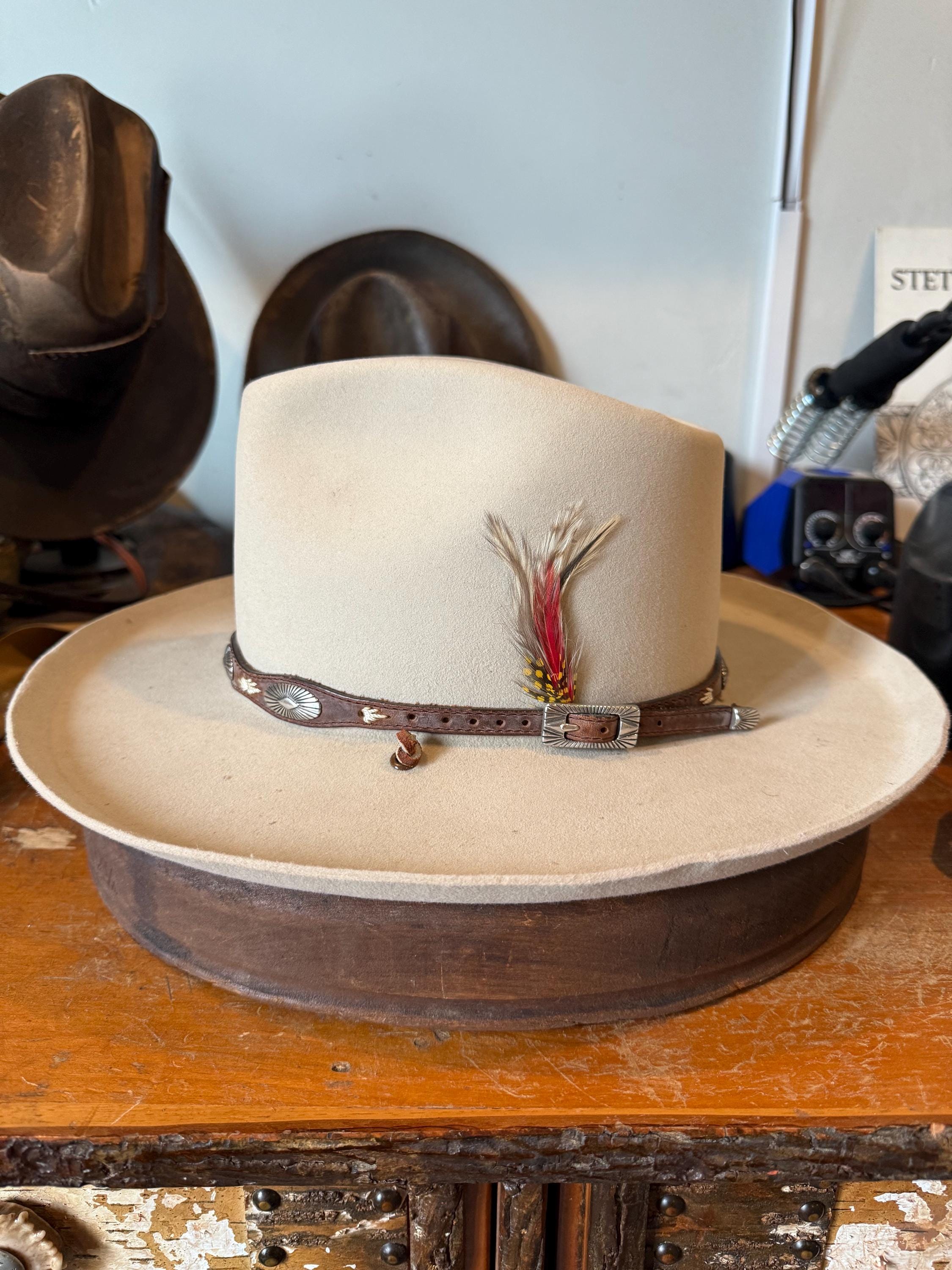 ❗️2個まとめ売り❗️40's vintage STETSON Vintage 1940's Royal STETSON Original Men's Fedora Hat in Fur Felt