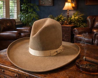 Vintage Stetson 3X Beaver Cowboy Hat - Brown Felt, Size 6-5/8 - Etsy