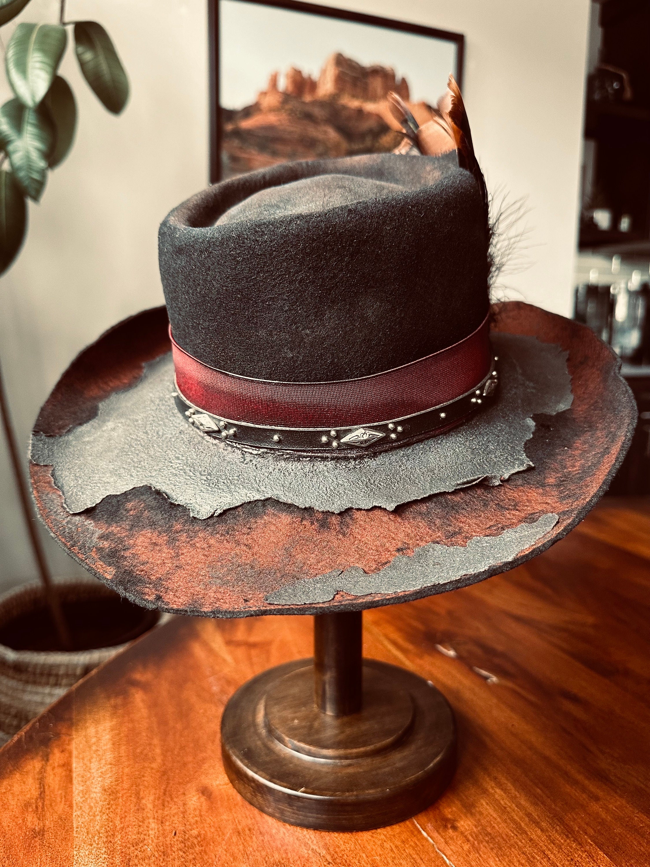 Resistol Rugged Gambler Hat, Cowboy Hat, Wool Size