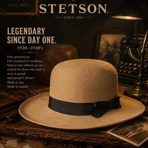 Stetson Open Road Hat 7 1/4 - Etsy