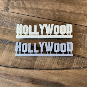 Letreiro de Hollywood impresso em 3D