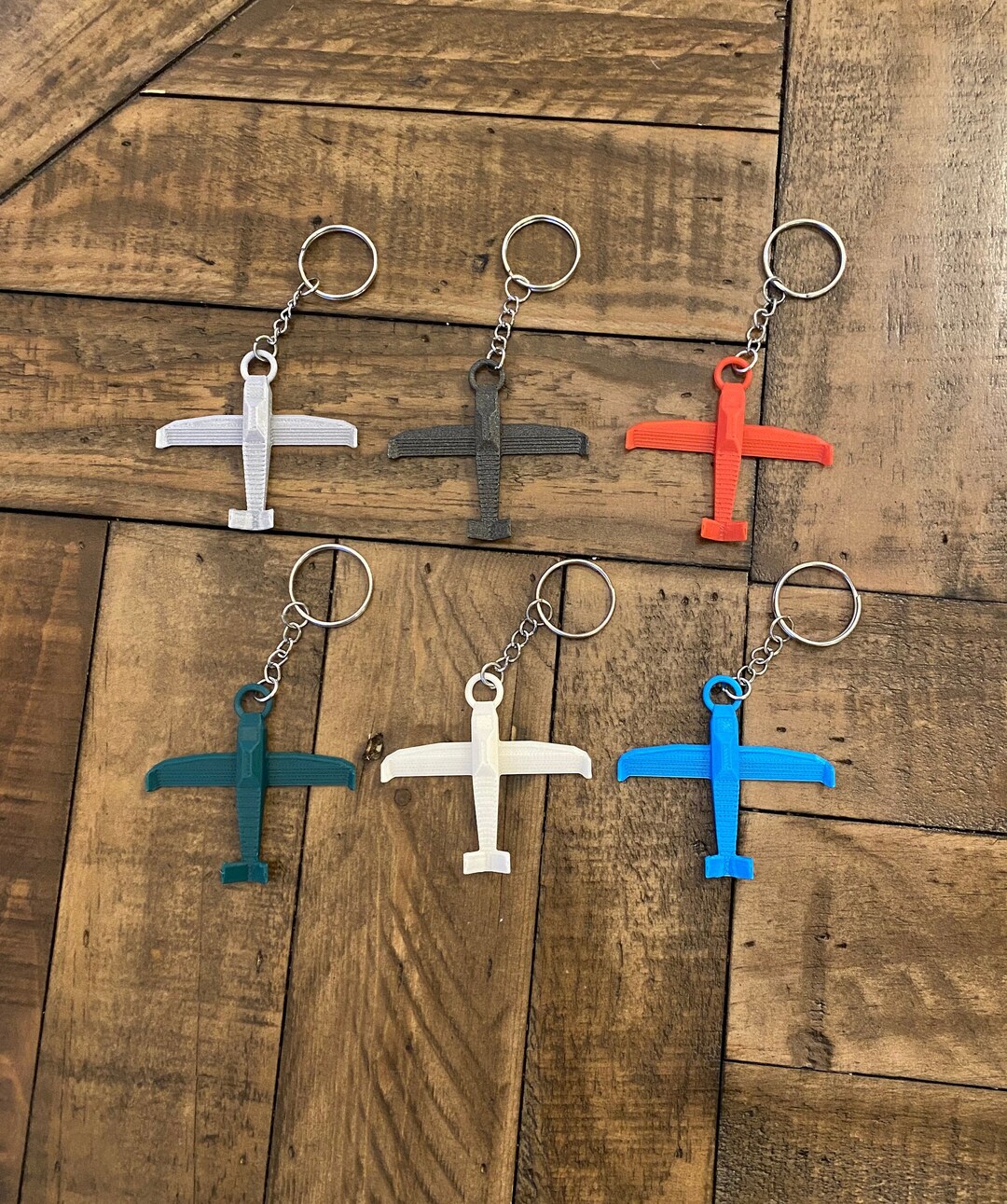 3D Printed Airplane Keychain - Etsy