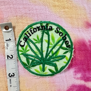 California Sober Iron on patch
