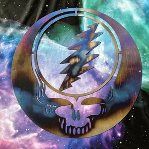 11 inch metal Steal Your Face Wall Decor