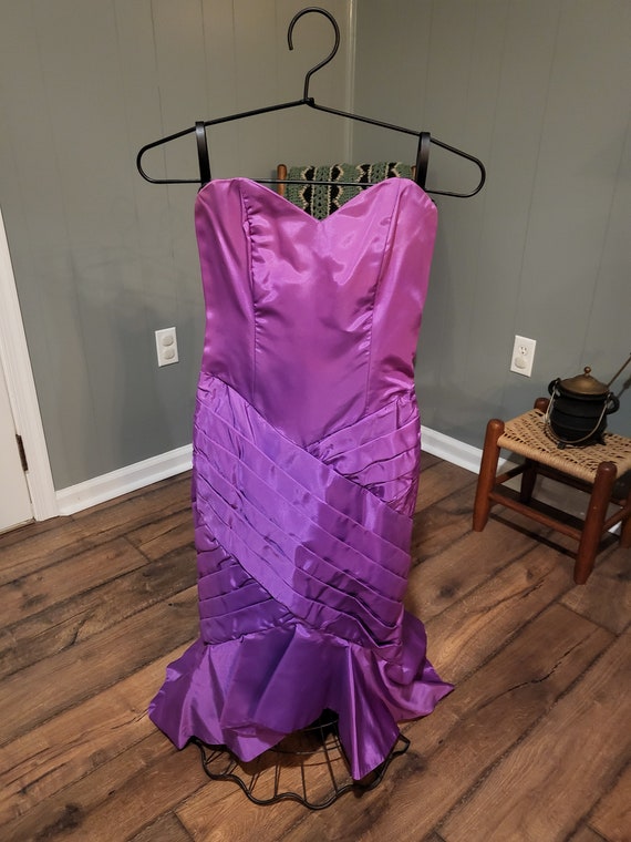 Gunne-Sax Purple Prom Dress