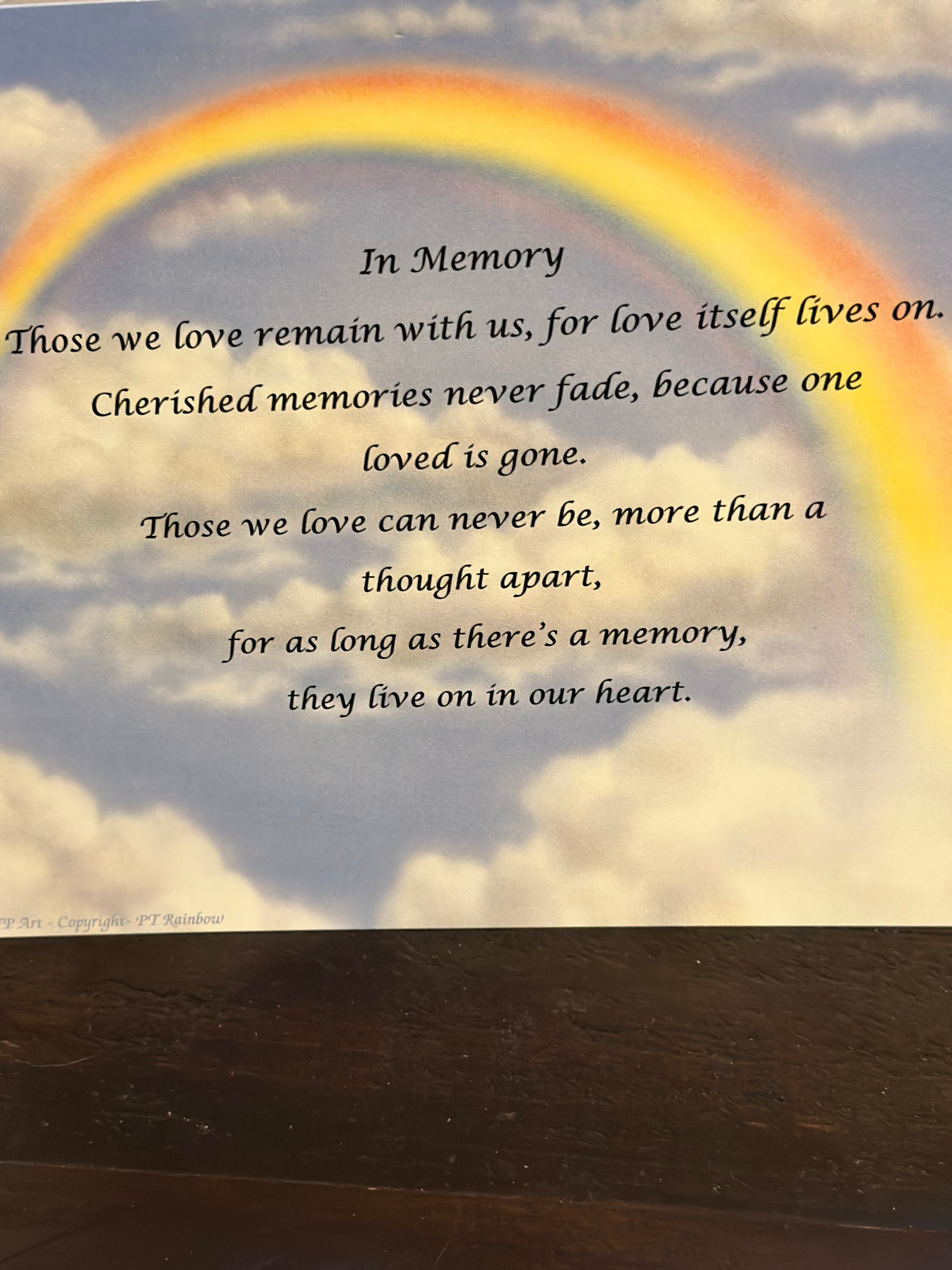 Memorial Poem . Gift . in Memory 61905 - Etsy