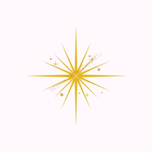 Blush Pink Gold Starburst Celestial Wall Art Nursery Digital Printable (5x7, 8x10, 11x14, 16x20, 18x24)