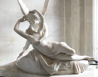 Cupid & Psyche - Louvre Museum Paris France wall art printable 8x10