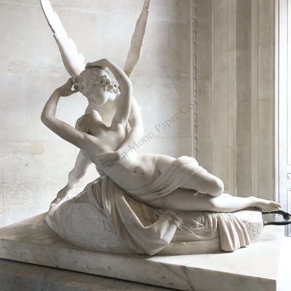 Cupid & Psyche - Louvre Museum Paris Frankreich Wandkunst zum Ausdrucken 20x30cm