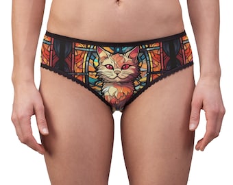 Stained Glass Kitty Underwear