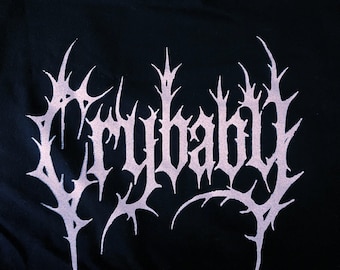 Crybaby Metal Font Crop Tank