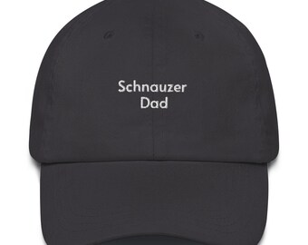 Schnauzer Papa Bestickter Hut: Einzigartiges Geschenk für Hundeliebhaber
