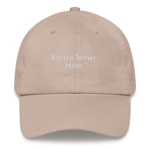 Boston Terrier Mom Embroidered Hat: Unique Dog Lover Gift