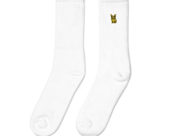 French Bulldog Embroidered Socks for Dog Mom & Dad: Unique Pet Lover Gift