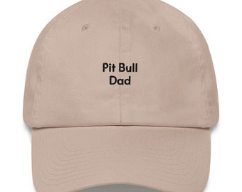 Pit Bull Dad Embroidered Hat: Unique Dog Lover Gift
