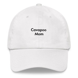 Cavapoo Mom Embroidered Hat: Unique Dog Lover Gift