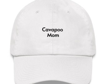 Cavapoo Mom Bestickter Hut: Einzigartiges Geschenk für Hundeliebhaber