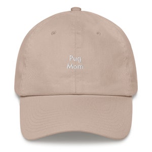 Pug Mom Embroidered Hat: Unique Dog Lover Gift