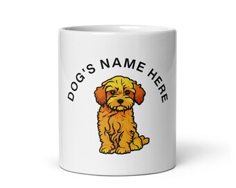 Customizable Cavapoo Coffee Mug: Personalized & Heartwarming Gift for Dog Lovers