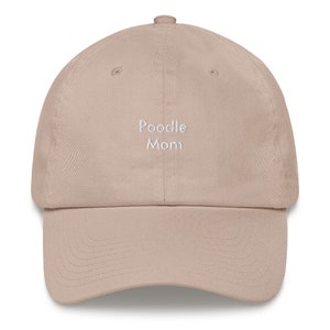 Poodle Mom Embroidered Hat: Unique Dog Lover Gift