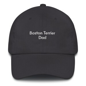 Boston Terrier Dad Embroidered Hat: Unique Dog Lover Gift