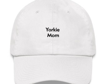 Yorkie Mom Embroidered Hat: Unique Dog Lover Gift